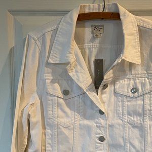 J Crew Denim White Jacket NWT